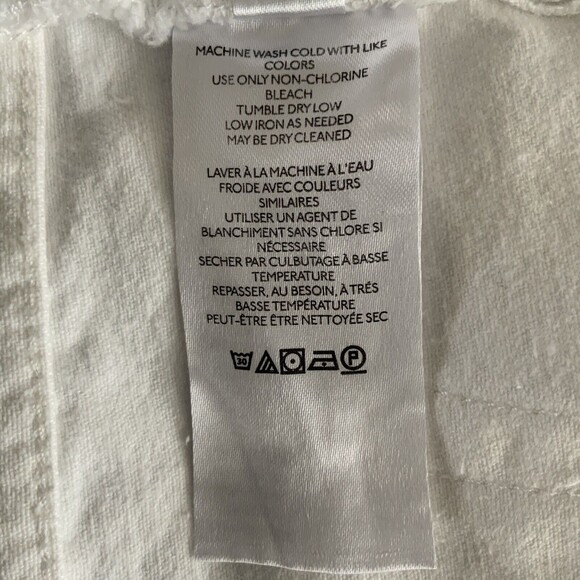 Free People Women Size 26 Distressed White Short Raw Hem - Picture 9 of 11